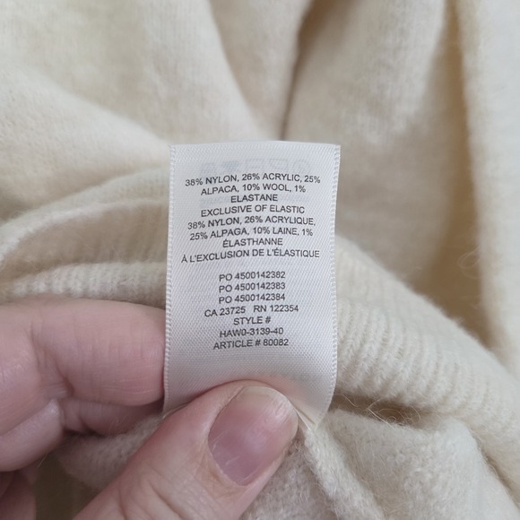 BABATON Sweater Hoodie Size XS Cream SOFT Morrison Pullover Alpaca Sweater - Picture 7 of 11